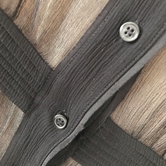 Club Monaco black sheer lined  dress Sz 4 - Picture 5 of 9